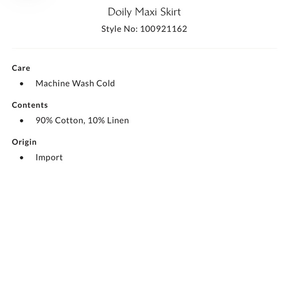 NWOT Free People Doiley Maxi Skirt - Picture 7 of 10